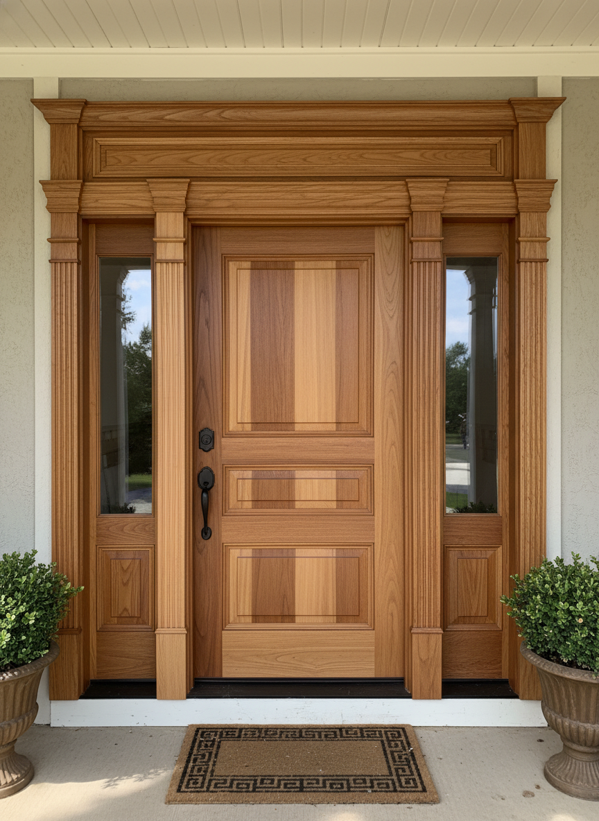 Wooden Crafted Door Frame – Elegant, Durable & Expertly Handcrafted